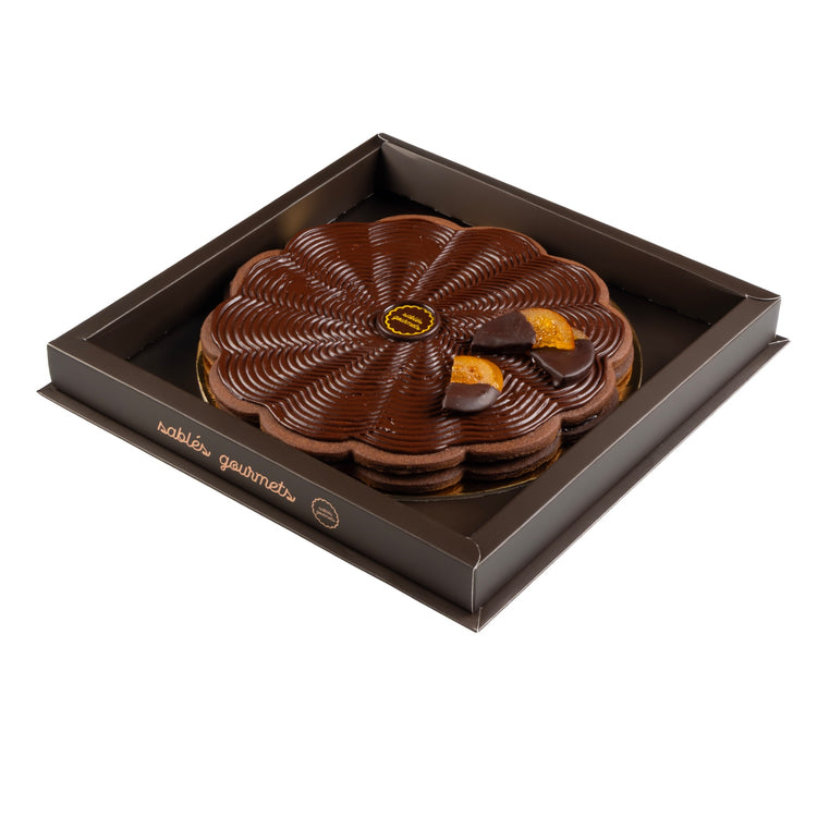 Dark Chocolate Orange Sablé Tart