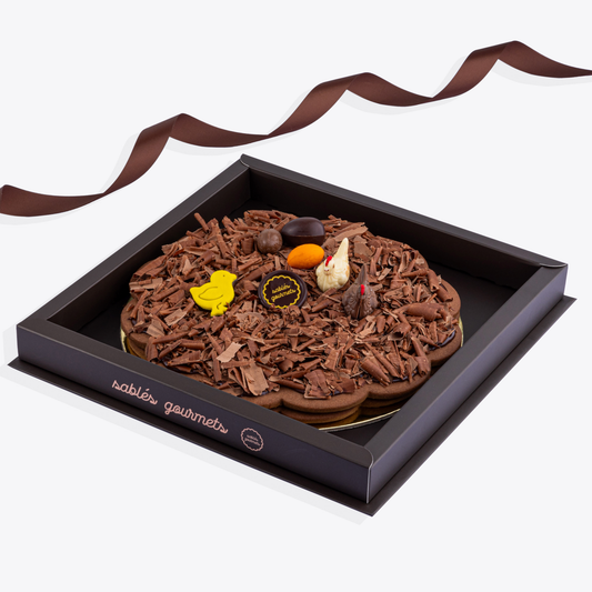 Easter Dark Chocolate Sablés Tart