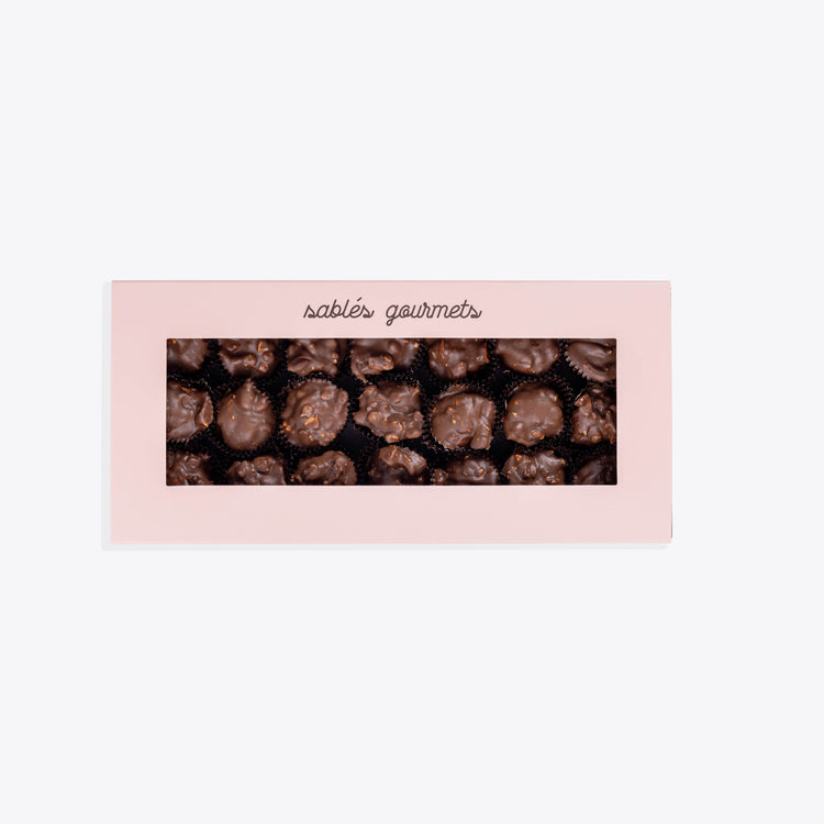 Close-up of a creamy Milk Chocolate Rocher, ideal for gifting or enjoying as a treat