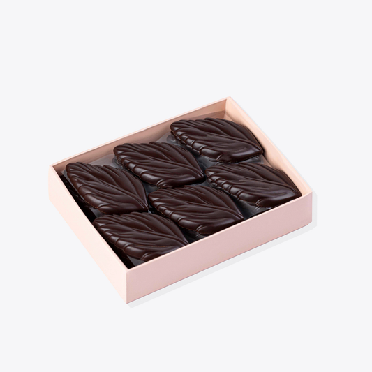 Dark Chocolate Autumn Leaves, featuring bold and smooth flavors, handcrafted to perfection