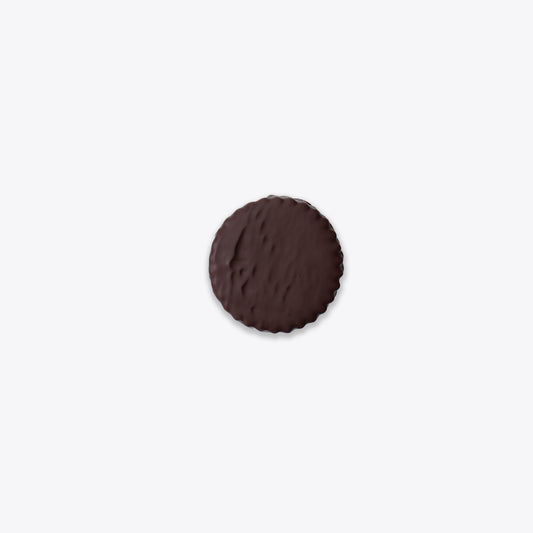 A rich dark chocolate-coated Sablé biscuit with a crisp and buttery base, perfect for chocolate lovers