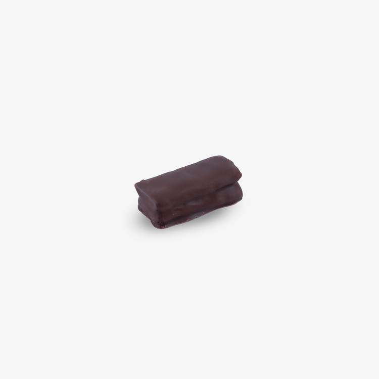 A handcrafted Dark Chocolate Feuillantine with bold flavors, ideal for celebrations